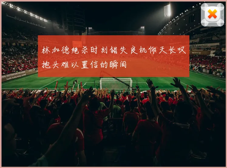林加德绝杀时刻错失良机仰天长叹抱头难以置信的瞬间